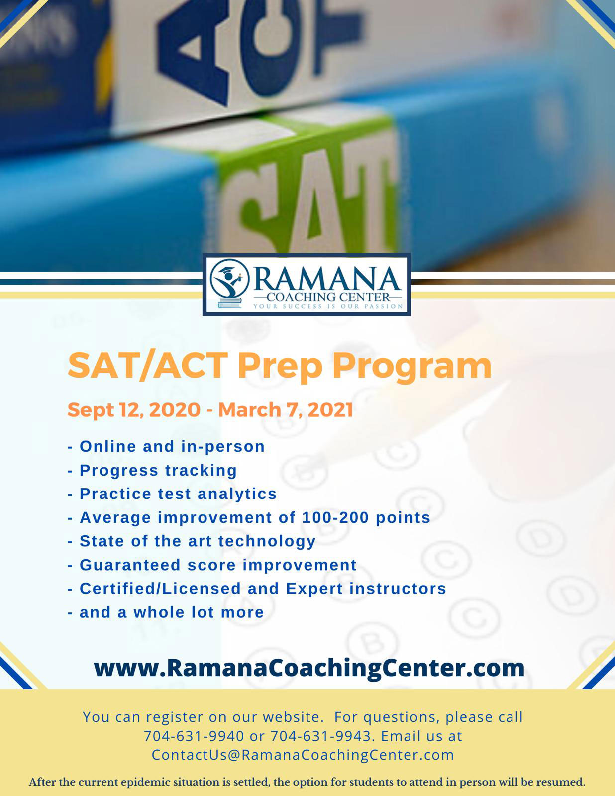 SAT ACT Prep Program